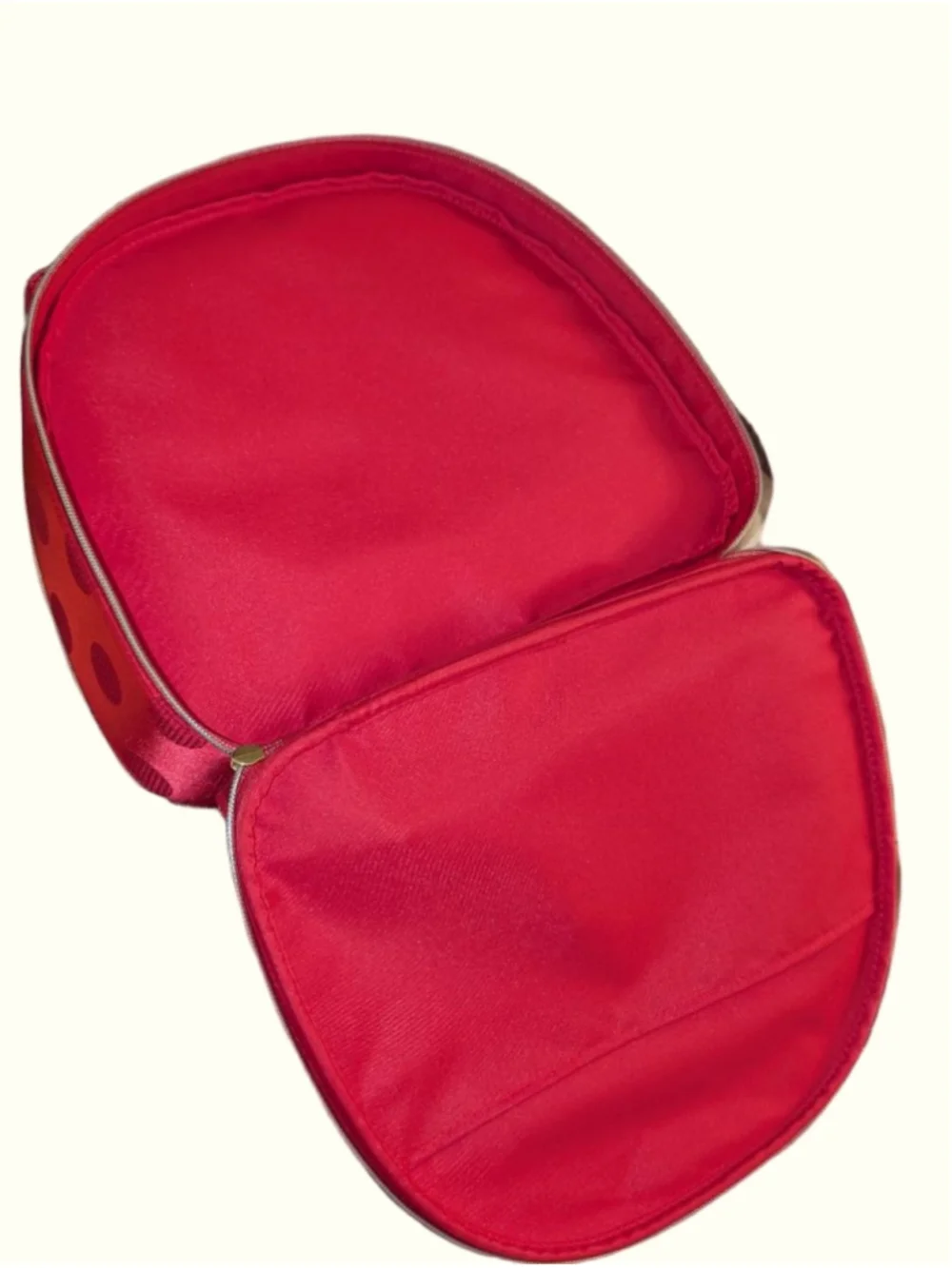 Estee Lauder Red Polka Dot Cosmetic Bag